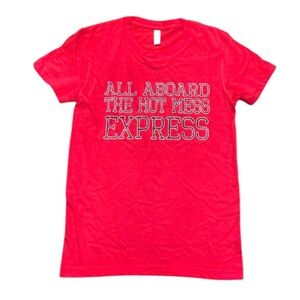 American Apparel sarcastic / Funny T-Shirt HOT MESS EXPRESS